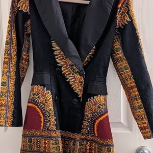 African mini dress or suit jacket